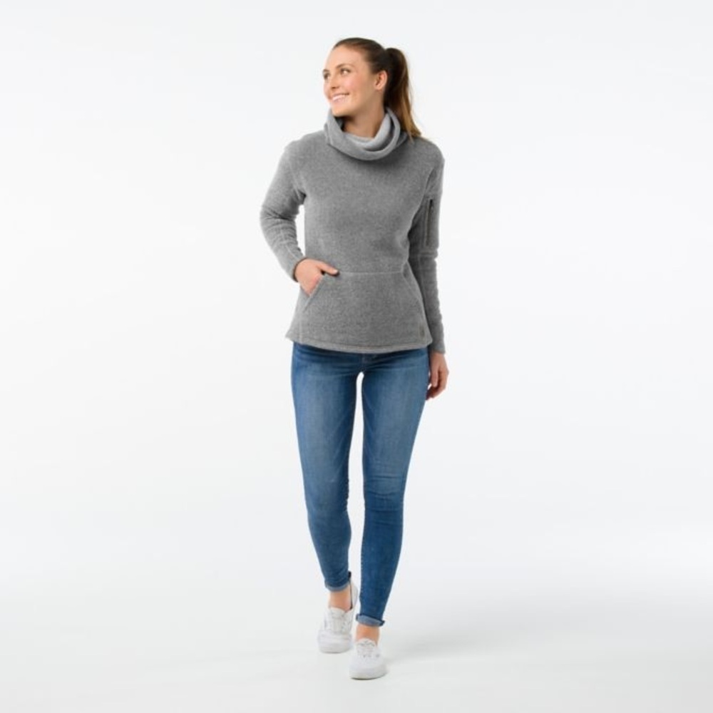 Smartwool grey Hudson Trail fleece pullover